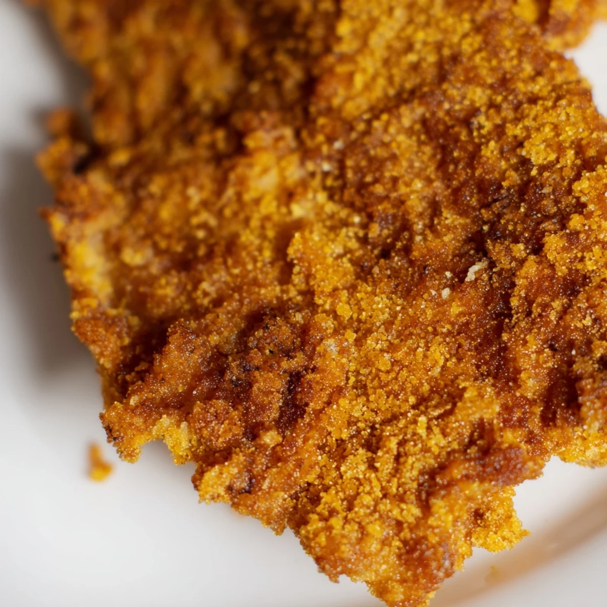 Golden fried crispy spicy jalapeño chicken with a crunchy seasoned crust and steam rising from juicy meat