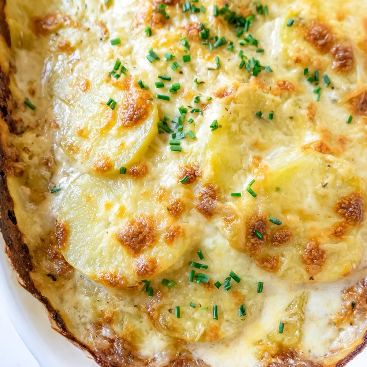 Tender layered potato slices baked in a creamy Gruyère sauce until perfectly golden and bubbling