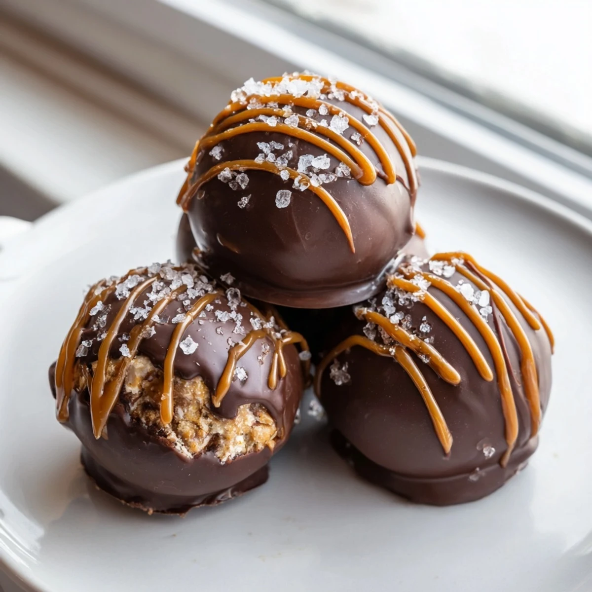 Salted Caramel Pretzel Cheesecake Balls