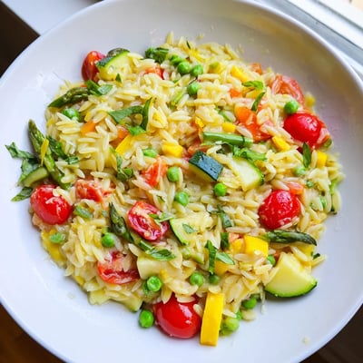 Orzo Primavera with Spring Vegetables