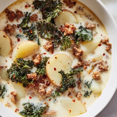 Creamy Italian Sausage Kale Soup